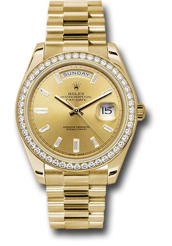Pre-owned Rolex Yellow Gold Day-Date — 228348RBR