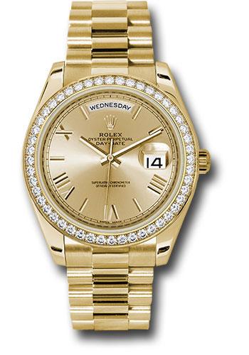 Pre-owned Rolex Yellow Gold Day-Date — 228348RBR