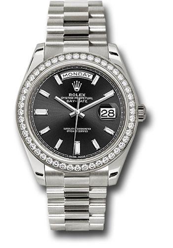 Pre-owned Rolex White Gold Day-Date — 228349RBR