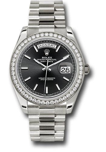 Pre-owned Rolex White Gold Day-Date — 228349RBR