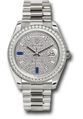 Pre-owned Rolex White Gold Day-Date — 228349RBR