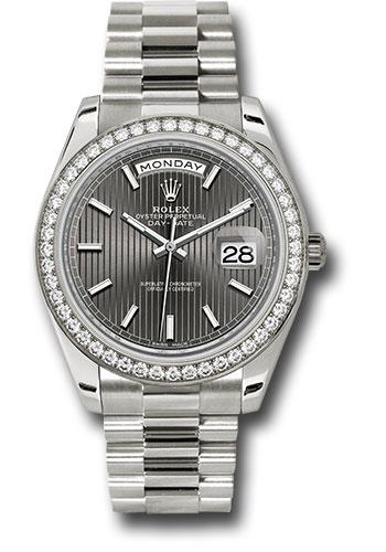 Pre-owned Rolex White Gold Day-Date — 228349RBR