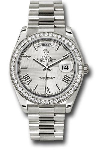 Pre-owned Rolex White Gold Day-Date — 228349RBR