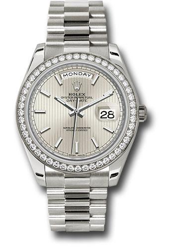 Pre-owned Rolex White Gold Day-Date — 228349RBR