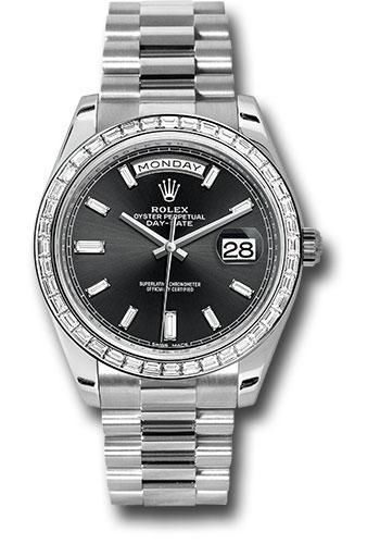 Pre-owned Rolex 950 Platinum Day-Date — 228396TBR