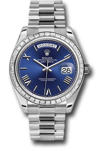 Pre-owned Rolex 950 Platinum Day-Date — 228396TBR