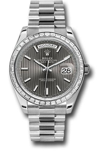 Pre-owned Rolex 950 Platinum Day-Date — 228396TBR