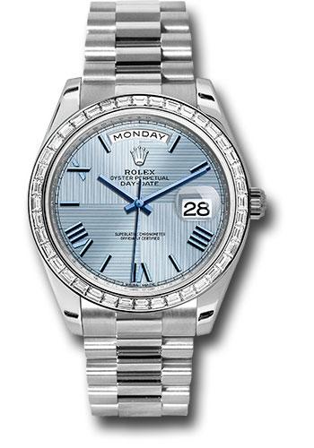 Pre-owned Rolex 950 Platinum Day-Date — 228396TBR