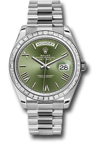 Pre-owned Rolex 950 Platinum Day-Date — 228396TBR