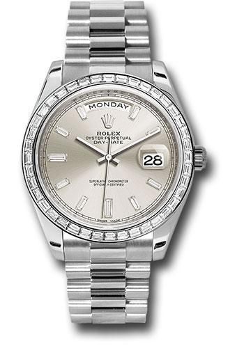 Pre-owned Rolex 950 Platinum Day-Date — 228396TBR