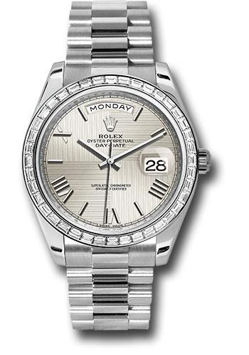 Pre-owned Rolex 950 Platinum Day-Date — 228396TBR