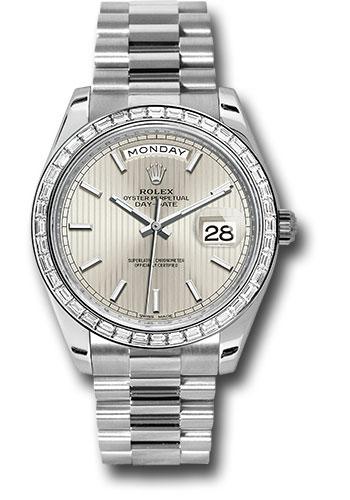 Pre-owned Rolex 950 Platinum Day-Date — 228396TBR
