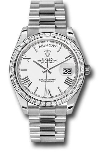 Pre-owned Rolex 950 Platinum Day-Date — 228396TBR