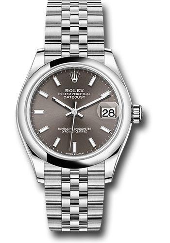 Pre-owned Rolex Steel and White — 278240