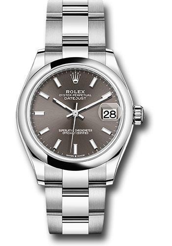 Rolex Datejust 31 Grey Index White Gold Oyster 278240 watch