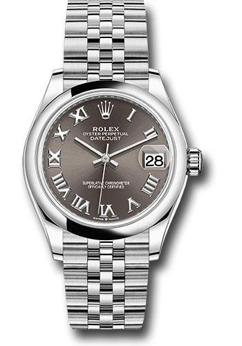 Pre-owned Rolex Steel and White — 278240
