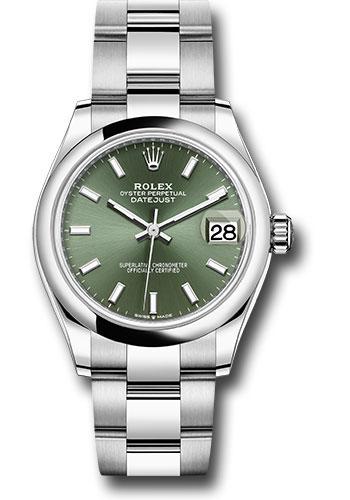 Rolex Datejust 31 Green Index White Gold Oyster 278240 watch