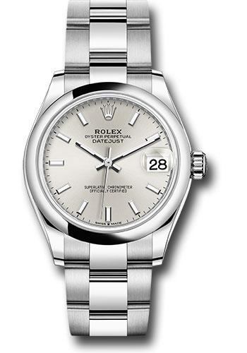 Rolex Datejust 31 Silver Index White Gold Oyster 278240 watch
