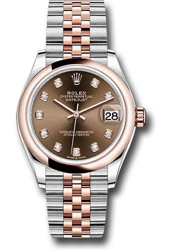 Pre-owned Rolex Steel and Everose — 278241