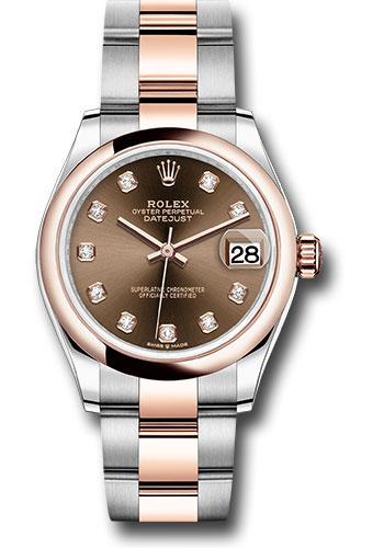Pre-owned Rolex Steel and Everose — 278241