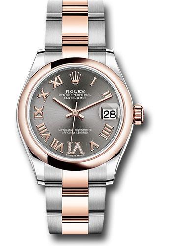 Pre-owned Rolex Steel and Everose — 278241