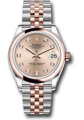 Pre-owned Rolex Steel and Everose — 278241