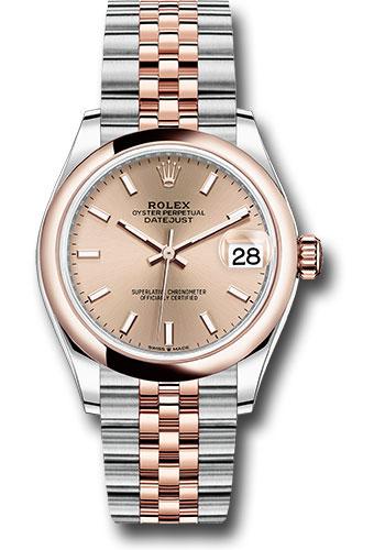 Pre-owned Rolex Steel and Everose — 278241