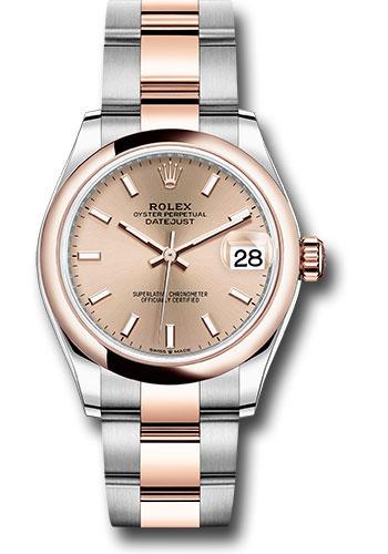 Pre-owned Rolex Steel and Everose — 278241