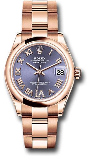 Pre-owned Rolex Everose Gold Datejust — 278245