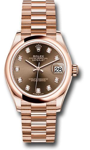 Rolex Datejust 31 Chocolate Diamond Domed 278245 watch