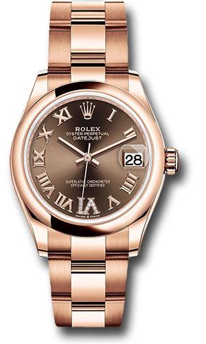 Pre-owned Rolex Everose Gold Datejust — 278245