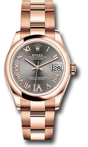 Pre-owned Rolex Everose Gold Datejust — 278245