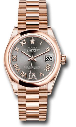 Rolex Datejust 31 Rhodium Diamond Six President 278245 watch