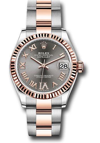 Pre-owned Rolex Steel and Everose — 278271