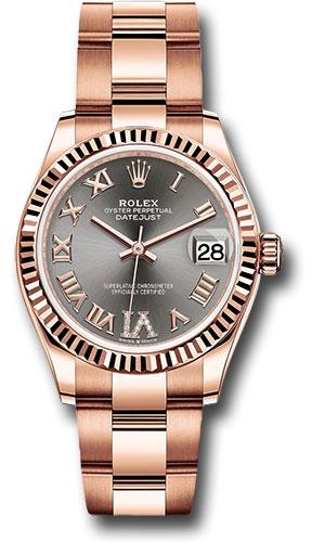 Rolex Datejust 31 Rhodium Diamond Six Everose Gold 278275 watch
