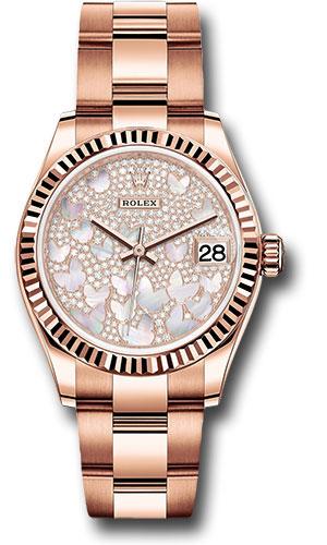 Rolex Datejust 31 Diamond Butterfly Everose Gold 278275 watch