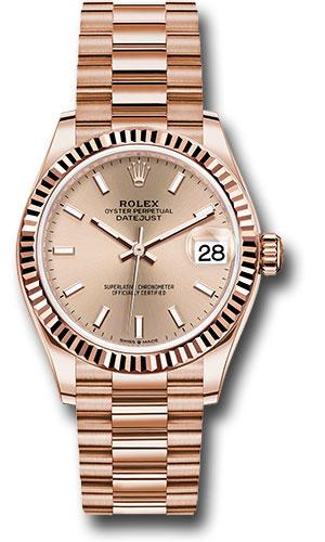 Rolex Datejust 31 Rose Index Everose Gold President 278275 watch