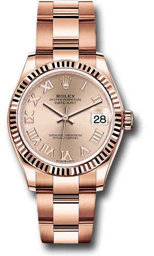 Rolex Datejust 31 Rose Roman Everose Gold Oyster 278275 watch