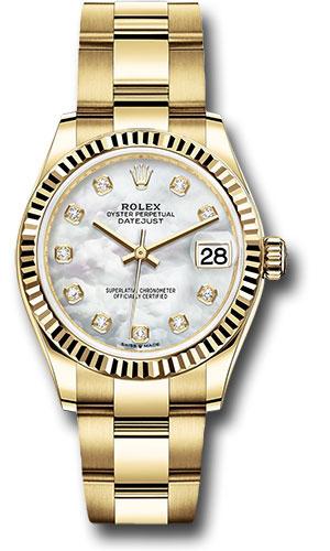 Pre-owned Rolex Yellow Gold Datejust — 278278