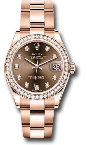 Rolex Datejust 31 Chocolate Diamond Everose Gold 278285RBR watch