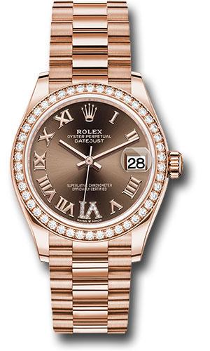 Rolex Datejust 31 Chocolate Diamond Six President 278285RBR watch