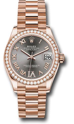 Rolex Datejust 31 Rhodium Diamond Six President 278285RBR watch