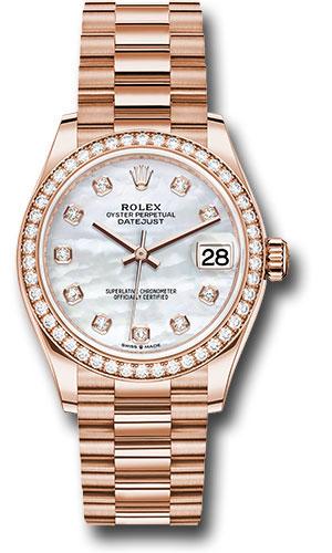 Pre-owned Rolex Everose Gold Datejust — 278285RBR