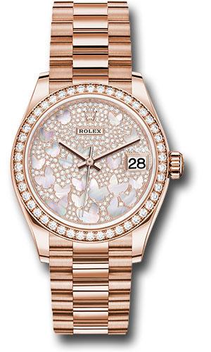 Pre-owned Rolex Everose Gold Datejust — 278285RBR