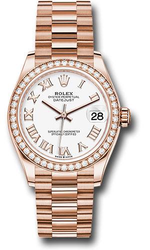 Pre-owned Rolex Everose Gold Datejust — 278285RBR