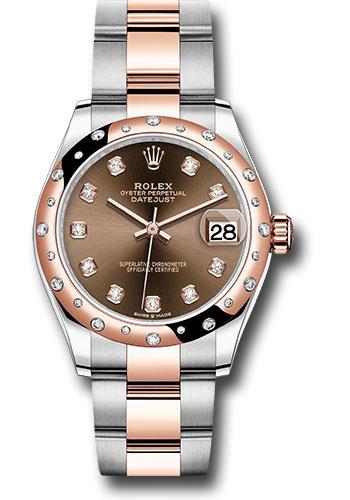 Rolex Datejust 31 Everose Gold Diamond White Roman 278341RBR watch
