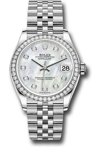 Pre-owned Rolex Steel and White — 278384RBR