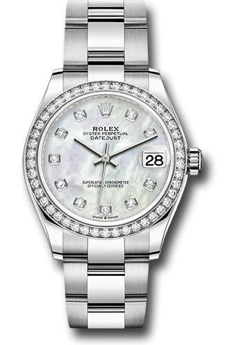 Pre-owned Rolex Steel and White — 278384RBR