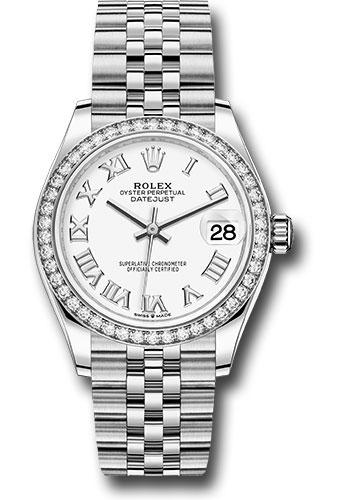 Pre-owned Rolex Steel and White — 278384RBR