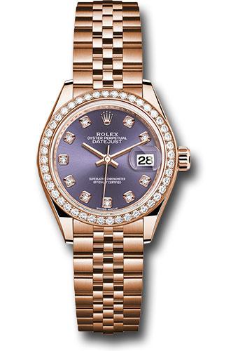 Pre-owned Rolex Everose Gold Lady-Datejust — 279135RBR